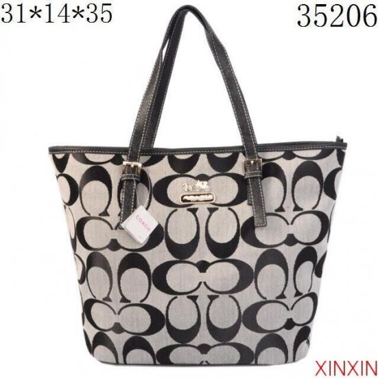 Coach Legacy Logo In Monogram Medium Black Totes BPY - Click Image to Close